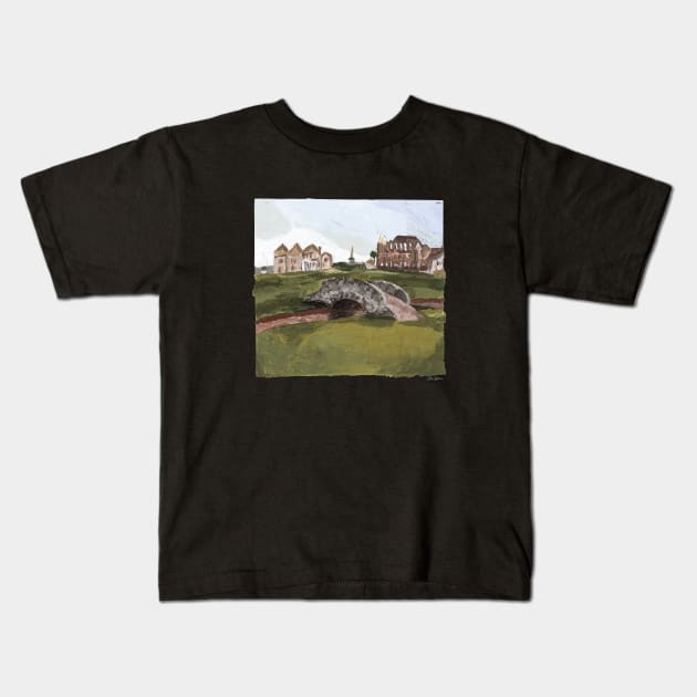 St. Andrews Ireland Kids T-Shirt by claireprints